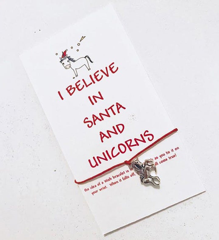 Unicorn Santa Wish Bracelet