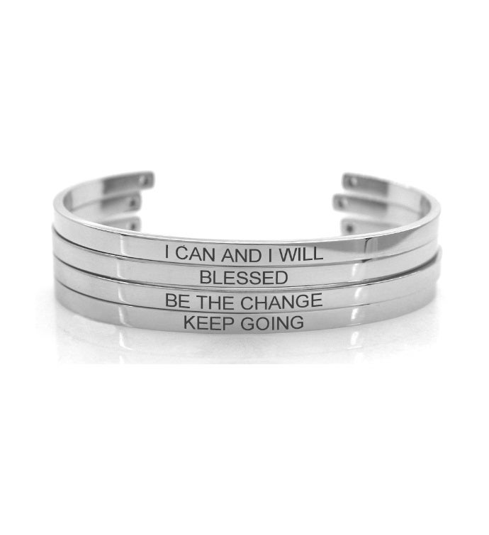 Anavia - Choose Joy Motivational Cuff Bangle Bracelet