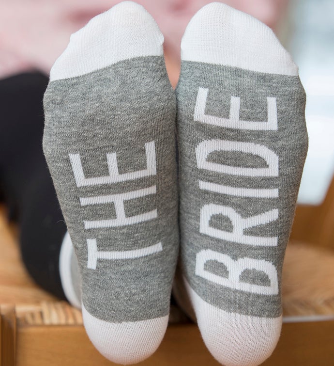 'Bride' Bridal Party Socks