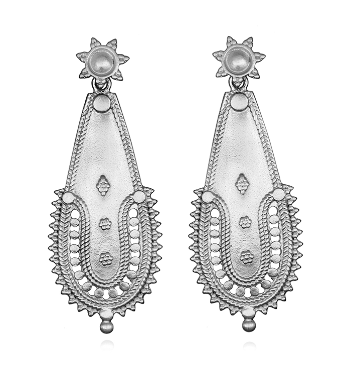 Sterling Silver Intricate Earrings