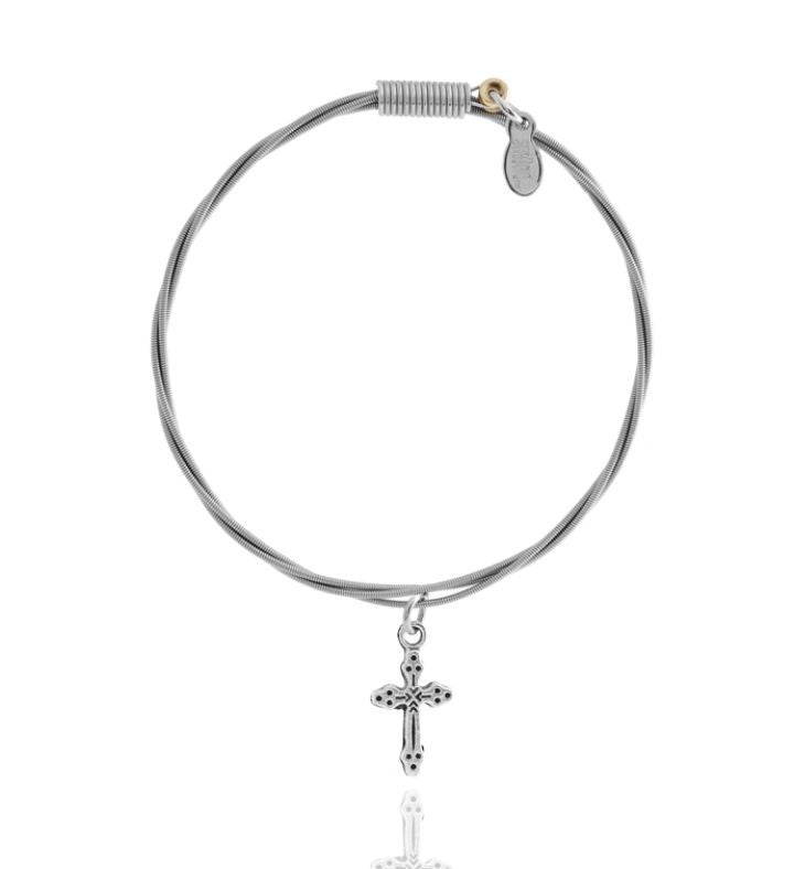 "Don't Stop Believing" - Guitar String Bracelet
