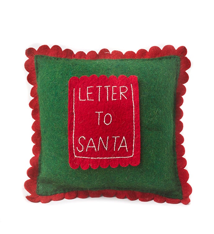 Letter To Santa Pocket   Handmade Christmas Cushion Cover