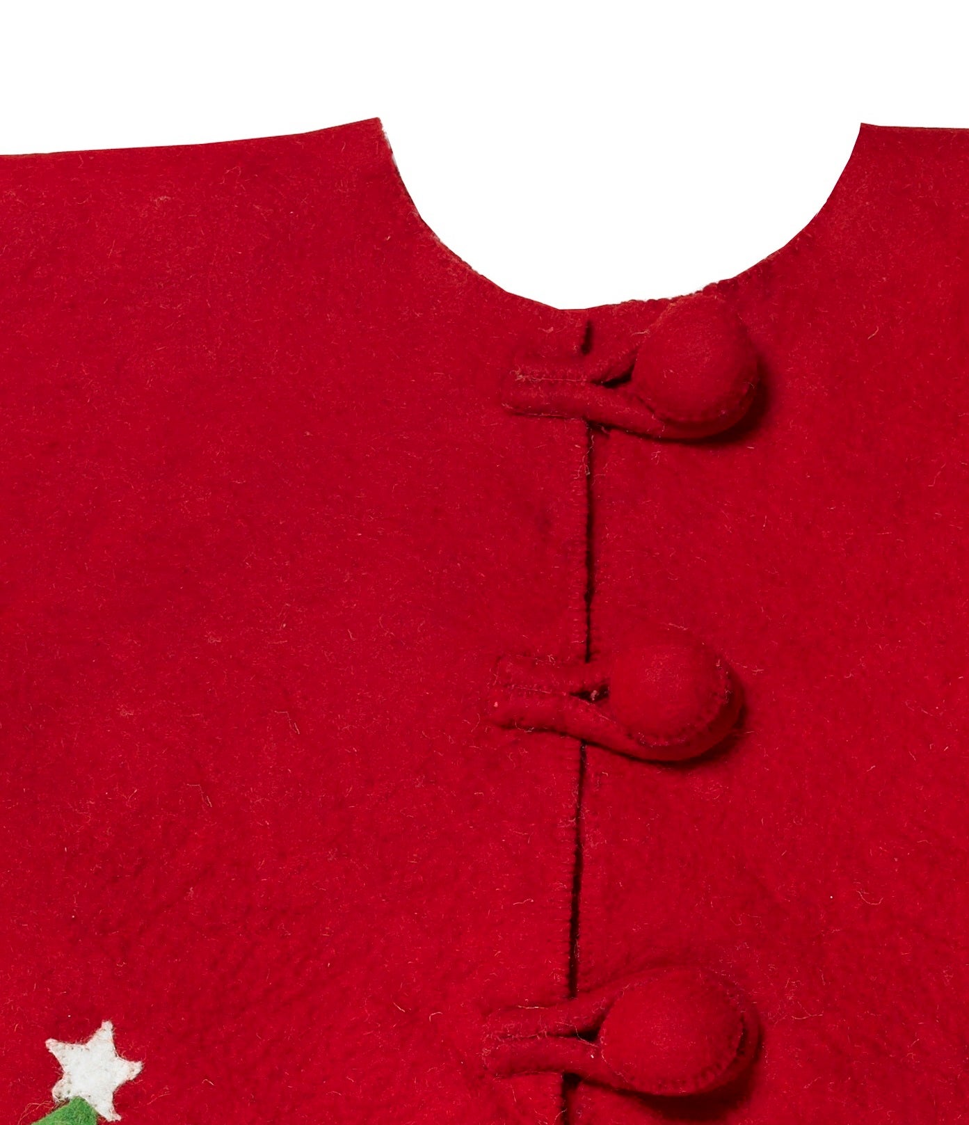 Handmade Christmas Tree Skirt In Felt