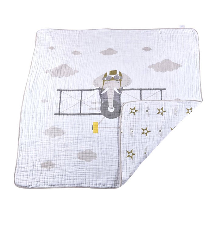 Cotton Muslin Blanket   Large Animal