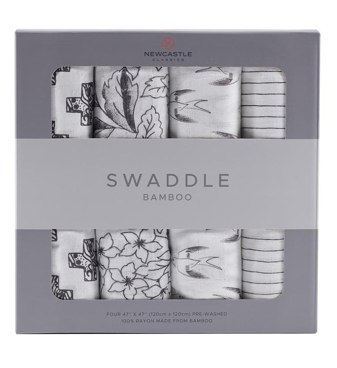 Bamboo Muslin Swaddle Four Pack