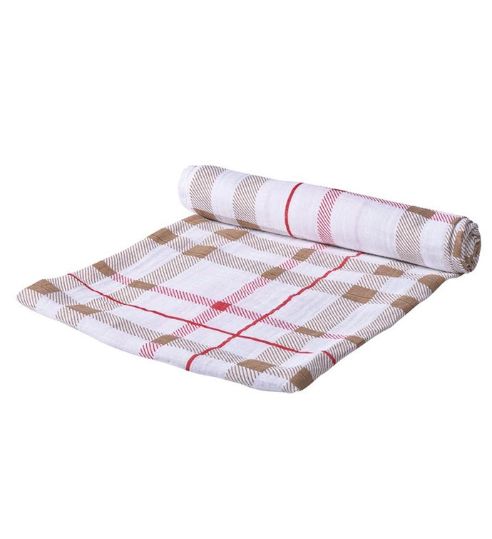 Cotton Muslin Swaddle - Plaid