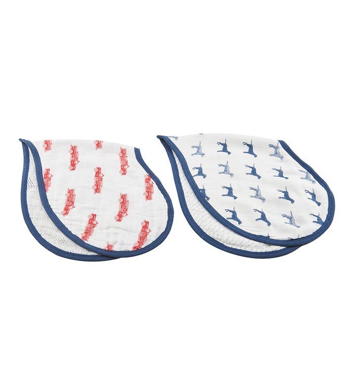 Bamboo Muslin Heart Bibs