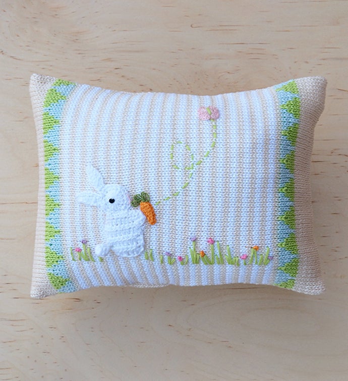 Mini Spring Bunny Pillow