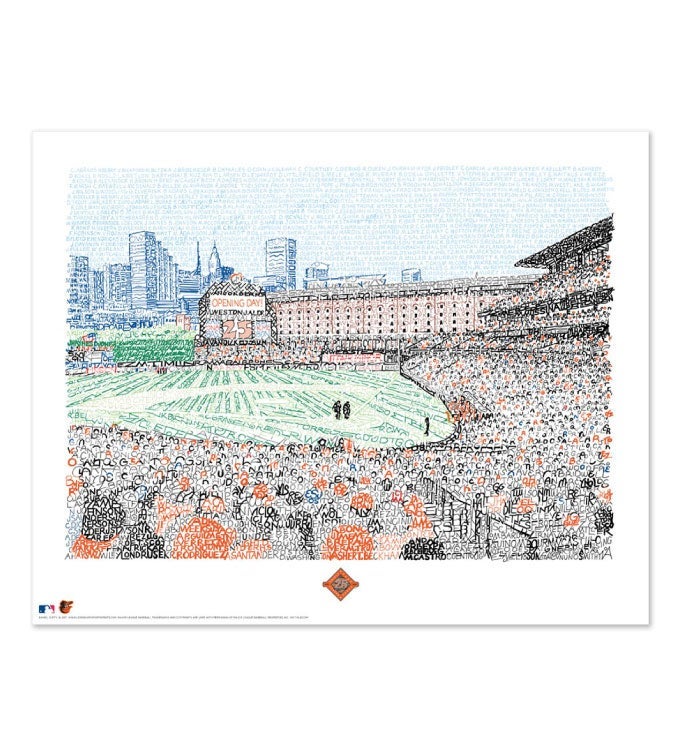 Word Art Baseball Stadiums