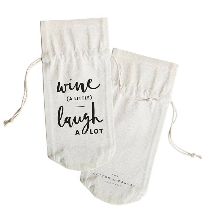 Bottle Cover and Gift Bag with Sayings