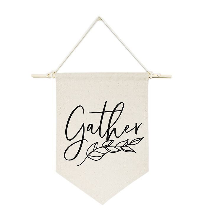 Grateful, Thankful, Blessed Canvas Wall Hang