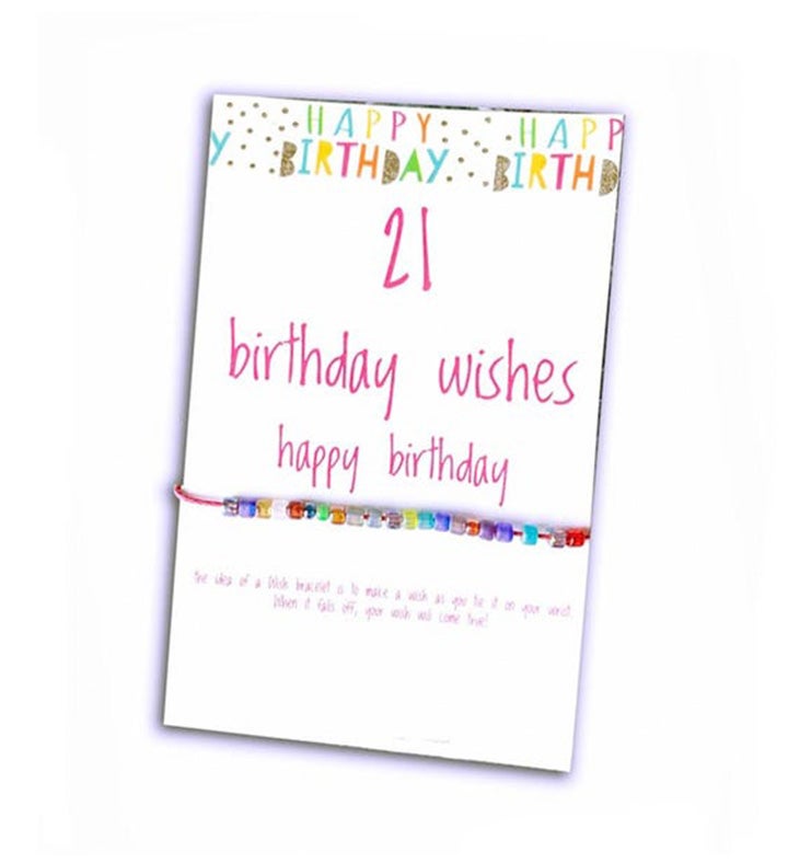 21st Birthday Wish Bracelet