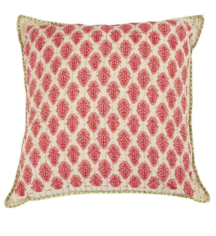 Artisan Hand Loomed Cotton Square Pillow