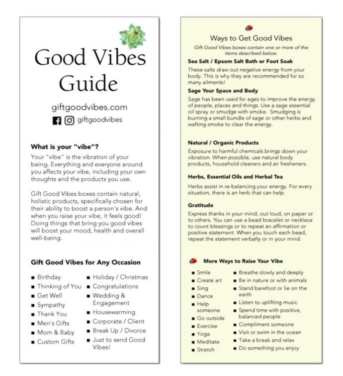 Good Vibes Sage Gift Box