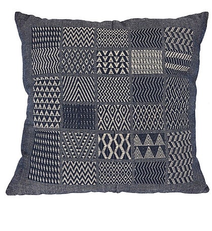 Artisan Hand Loomed Cotton Square Pillow  