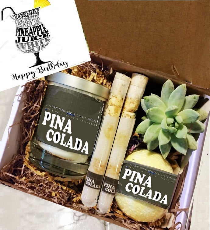 Cocktail Succulent & Spa Gift Box