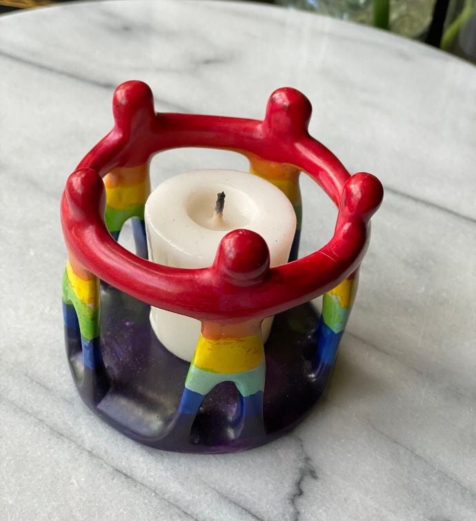 Rainbow Circle Of Friends Soapstone Statue