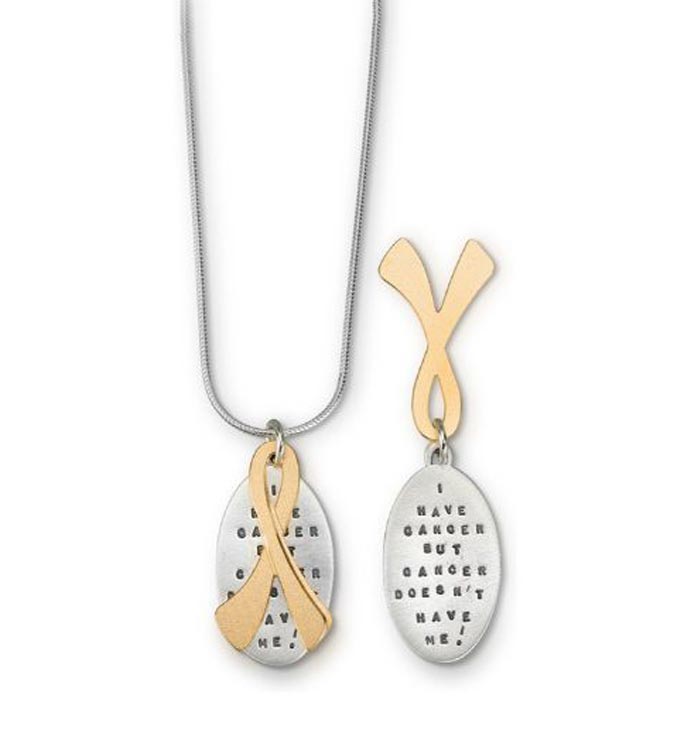 "Doesn't Have Me" Fighting Cancer Necklace