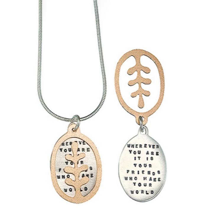 Friends Make Your World Necklace