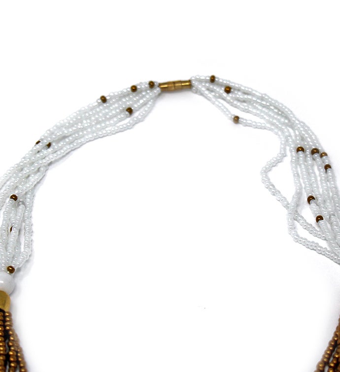 Handmade Multistrand Maasai Bead Necklace  