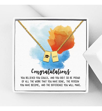Anavia Double See You Cube Class Of 2020 Pendant Necklace