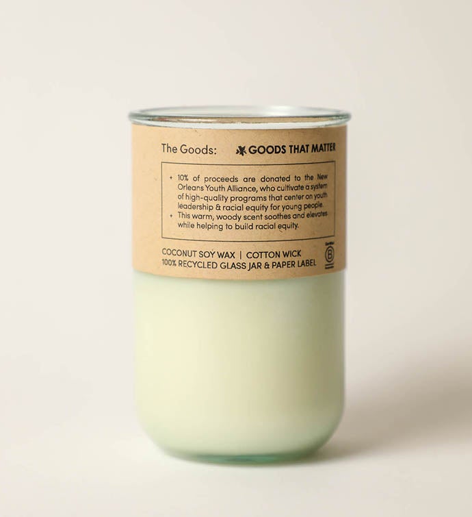 Action - Vetiver Scent Candle, Gives To Racial Equity & Anti-Racism