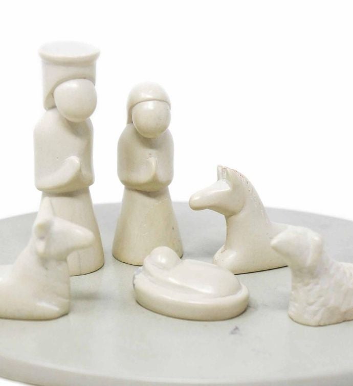 Hand Carved Nativity Soapstone Sculpture