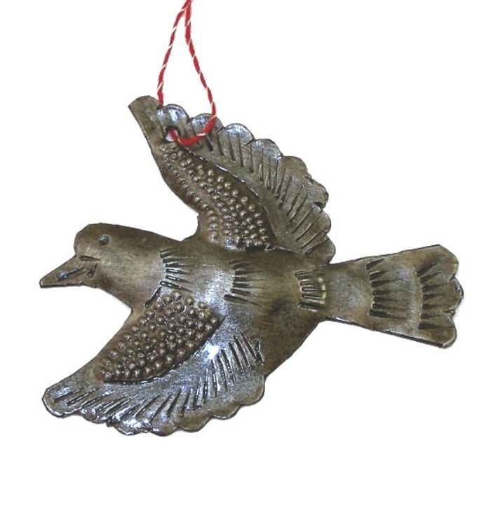 Recycled Haitian Steel Drum Christmas Ornaments   Set Of 3