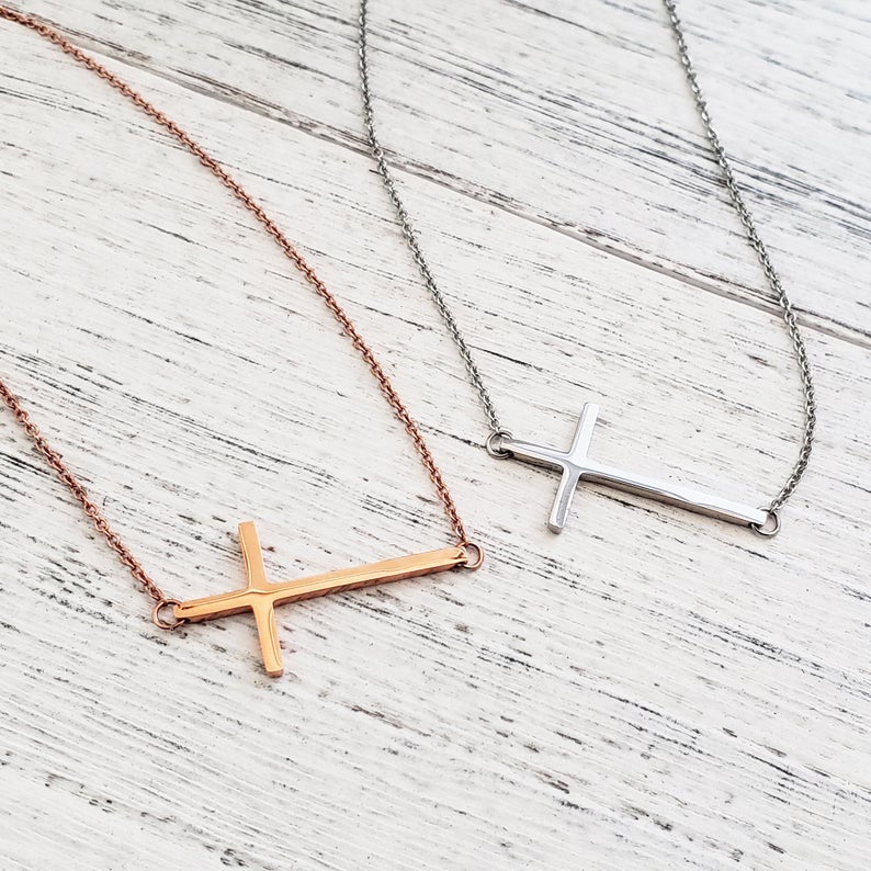 Confirmation Sponsor Gift Box Cross Necklace Card