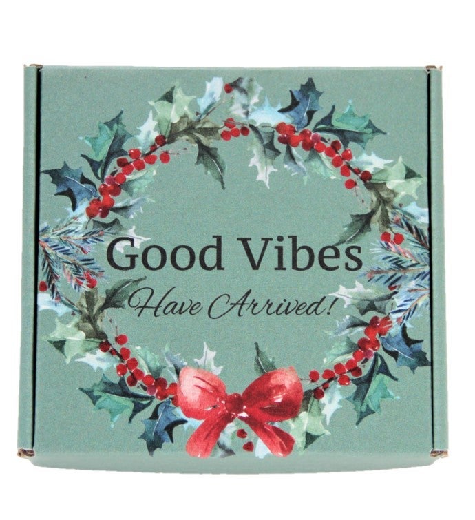 Good Vibes Couple's Gift Box - Small - "Happy Holidays" Card