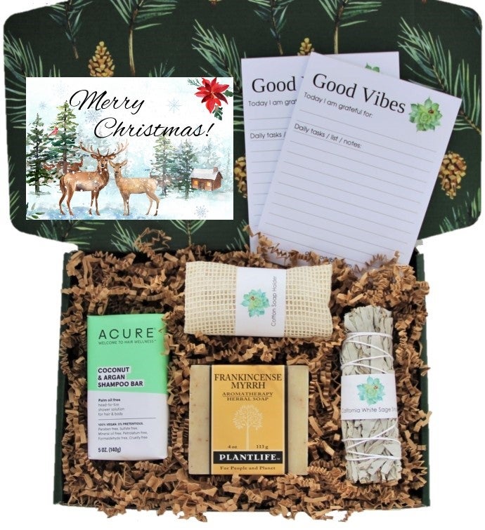 Good Vibes Couple's Gift Box   "merry Christmas" Card