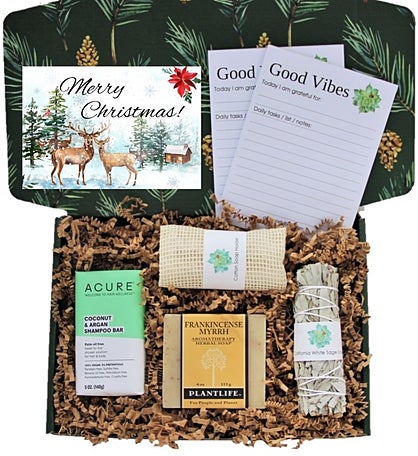 Good Vibes Couple's Gift Box - "merry Christmas" Card