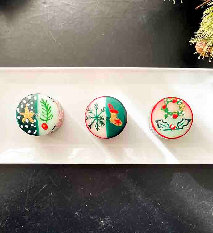 Christmas Votive Unscented Candle Set