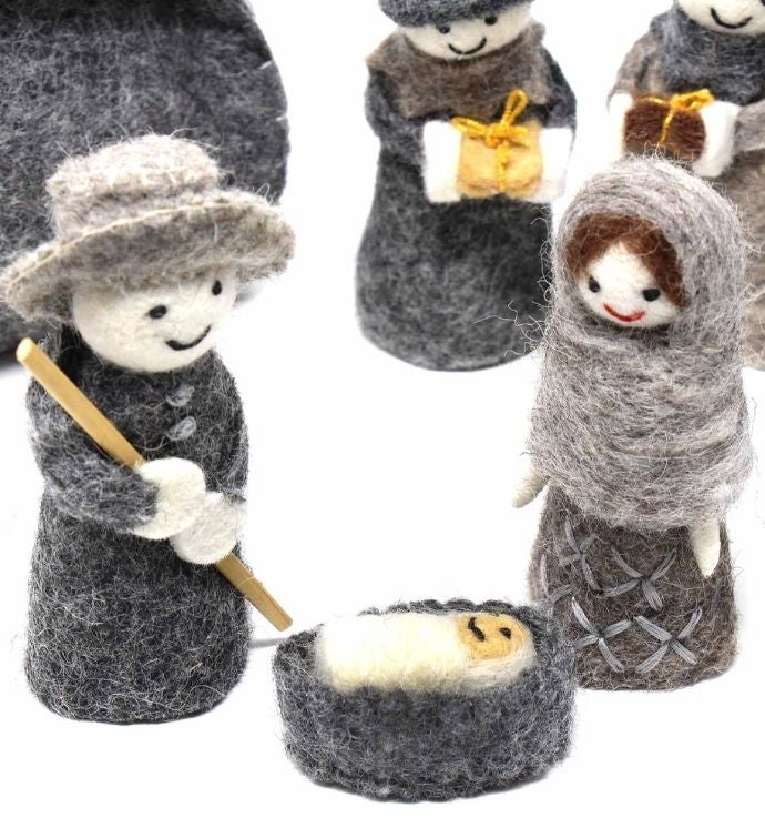 Handmade Felt Nativity Set