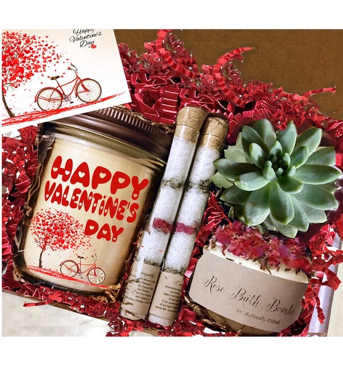 Happy Valentine’s Day Succulent & Spa Box