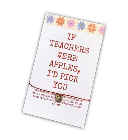 Teacher Apple Wish Bracelet