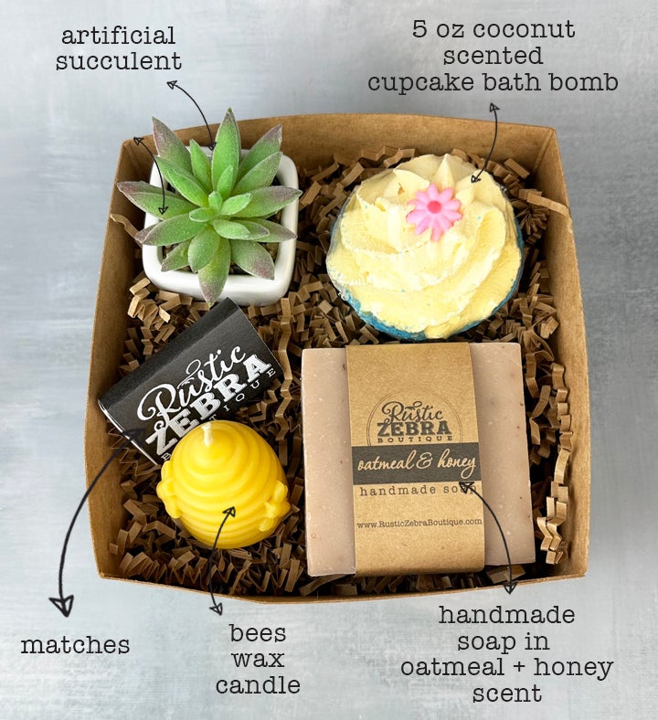 Happy Bee Day Succulent Spa Gift Box