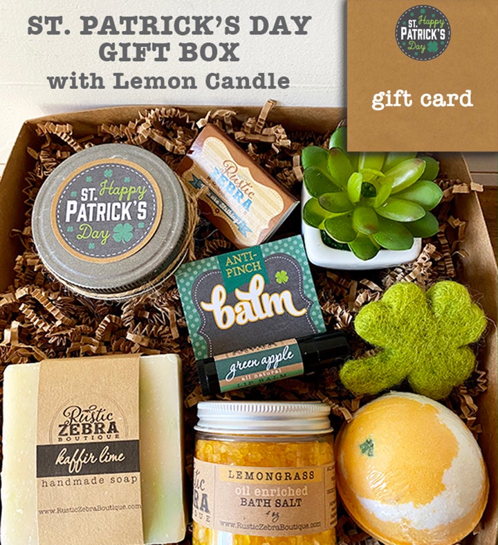 St Patricks Day Succulent Spa Gift Box