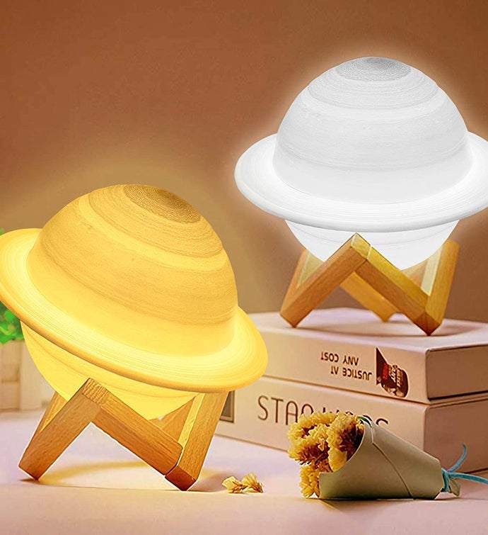Saturn Color Changing 3d Lamp 10cm