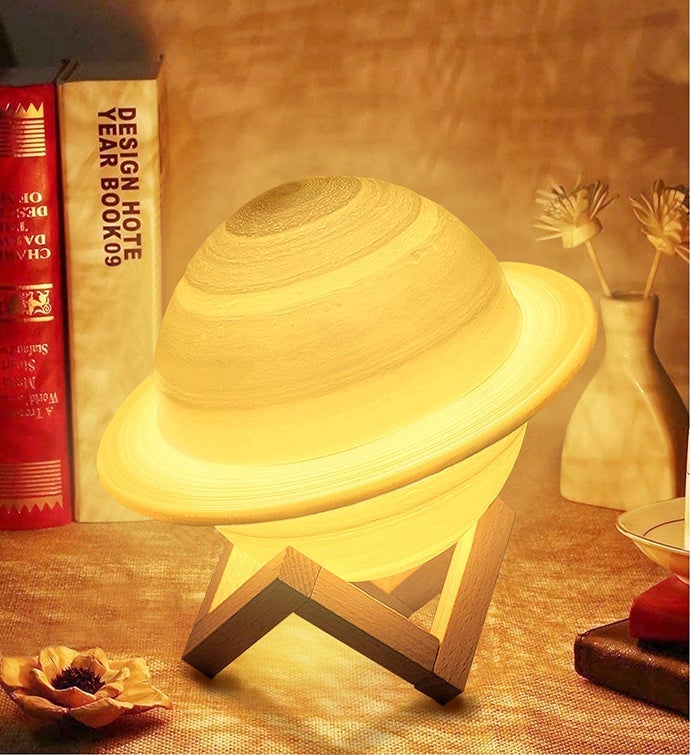 Saturn Color Changing 3d Lamp 10cm