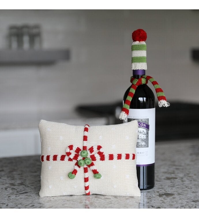 Wine Bottle Topper In Green