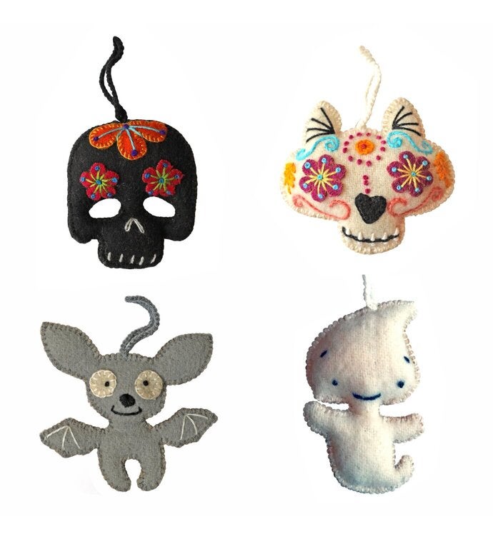 Halloween Ornaments- Set Of 4
