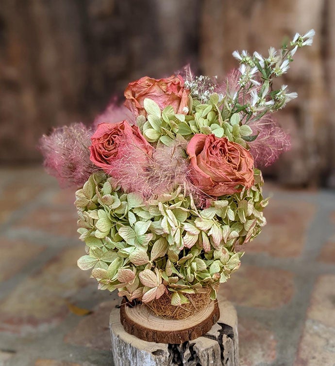 Luxury Gift Set Dried Natural Flower Bouquet With Fragrance