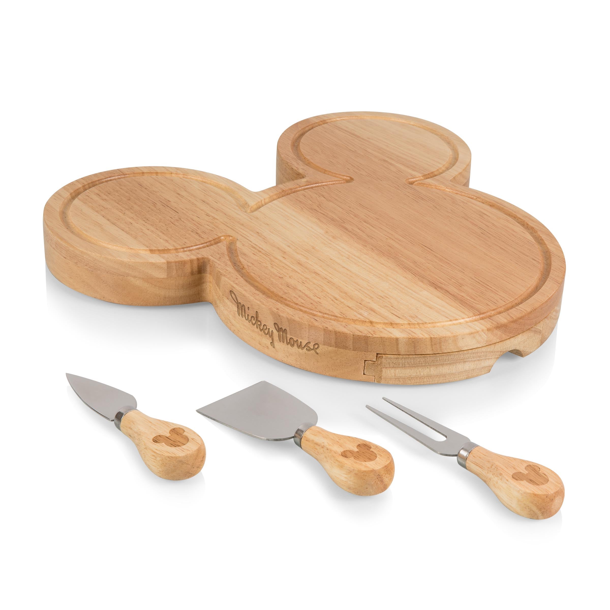 Mickey Head Shaped Cheese Board With Tools