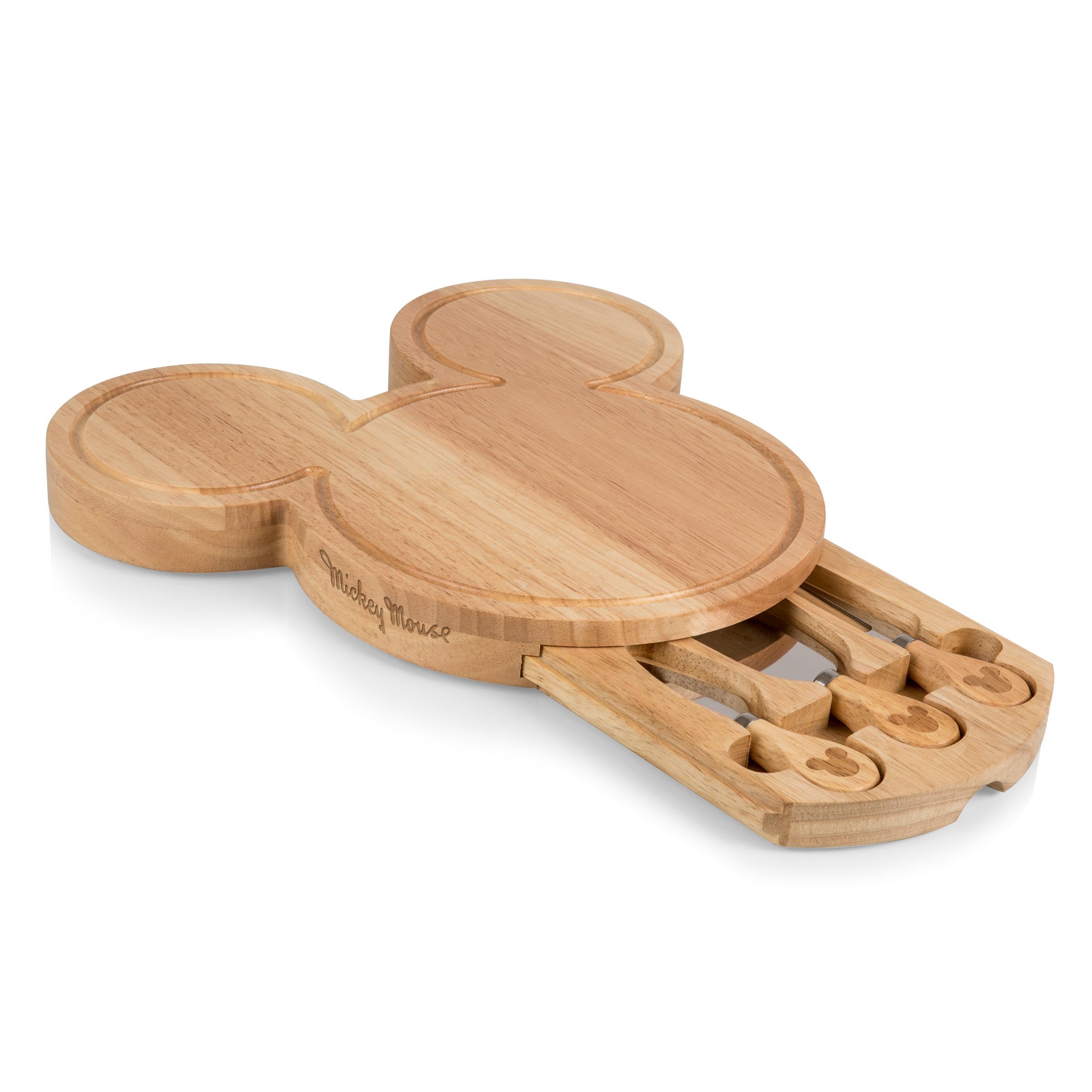 Mickey Head Shaped Cheese Board With Tools
