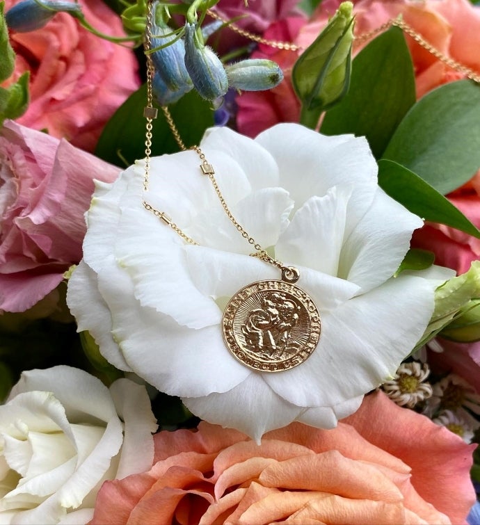  14k Gold Filled St. Christopher Necklace