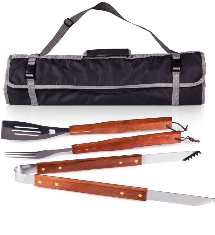 3-Piece BBQ Tote & Grill Set