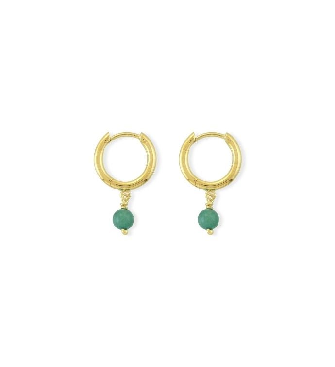 Opportunity Aventurine Hoops