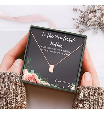 To The Wonderful Mother Mother's Day Gift Necklace