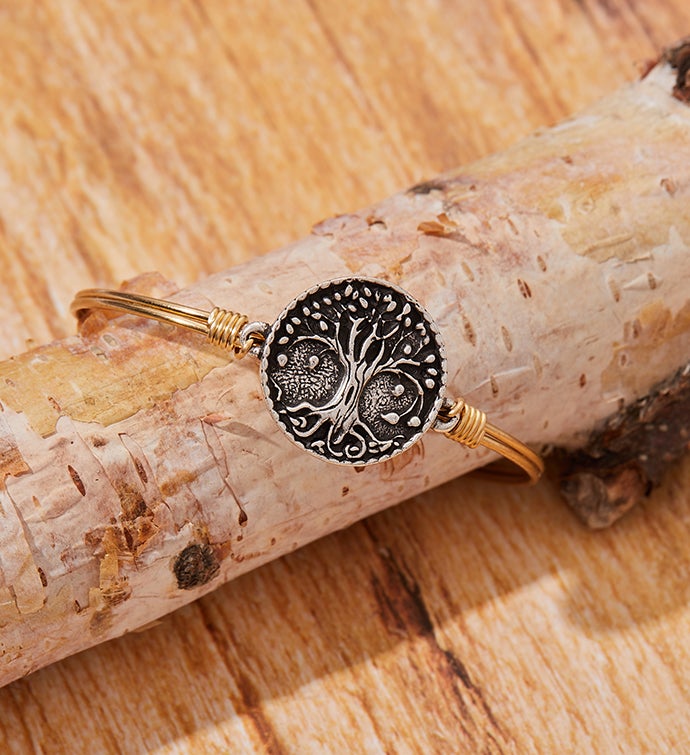 Tree Of Life Protection Bangle Bracelet